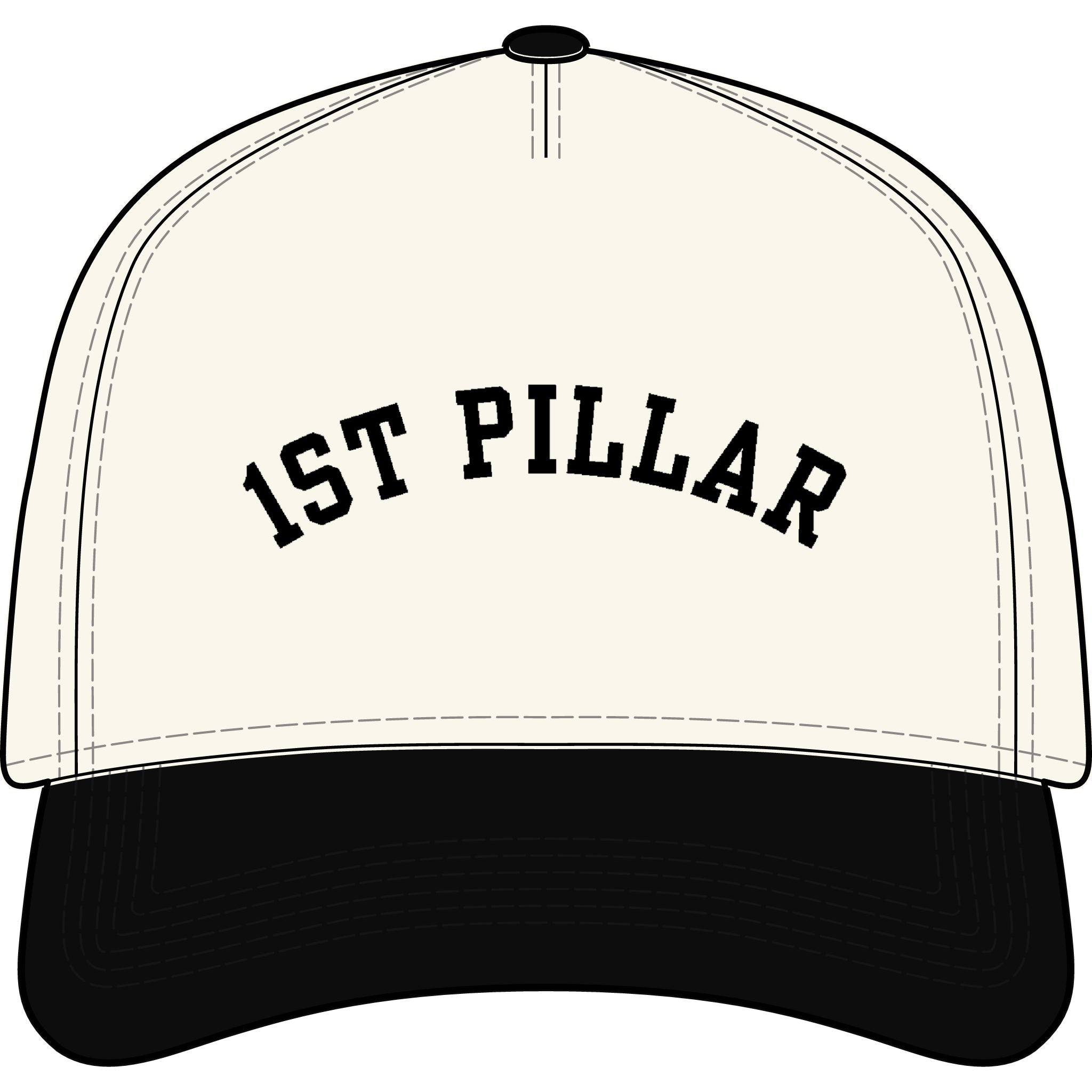 1st Pillar Two-Tone Cap (Black)